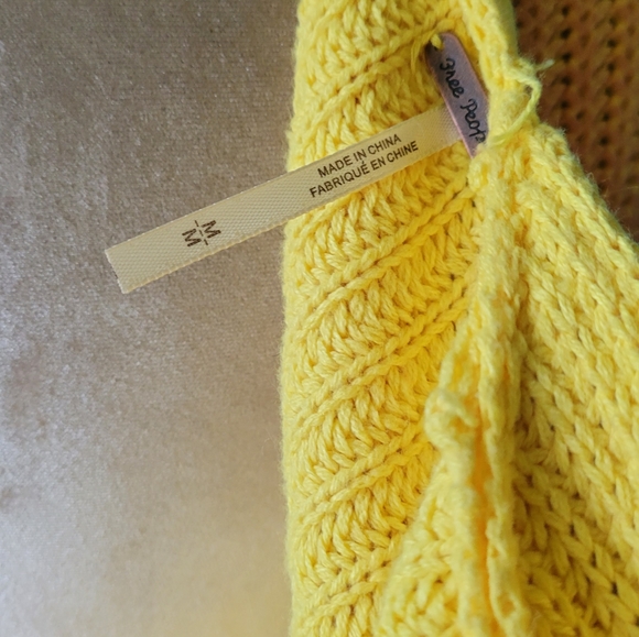 SOLD Free People Ombre Dip Dye Sweater Cardigan Sunset - Picture 2 of 3